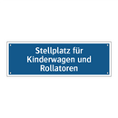 Stellplatz für Kinderwagen und Rollatoren