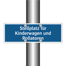 Stellplatz für Kinderwagen und Rollatoren
