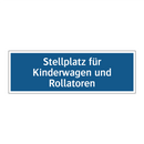Stellplatz für Kinderwagen und Rollatoren