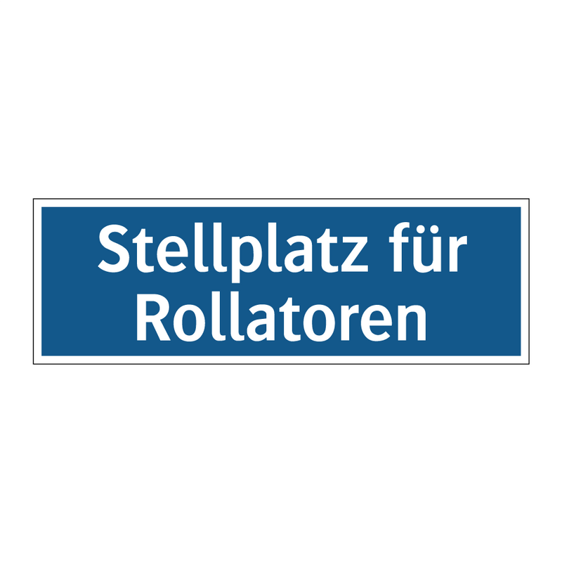Stellplatz für Rollatoren