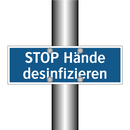 STOP Hände desinfizieren
