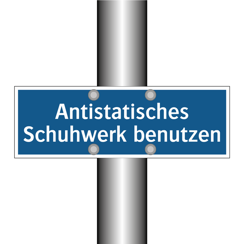 Antistatisches Schuhwerk benutzen