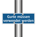 Gurte müssen verwendet werden