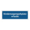Kinderwagenparkplatz erlaubt