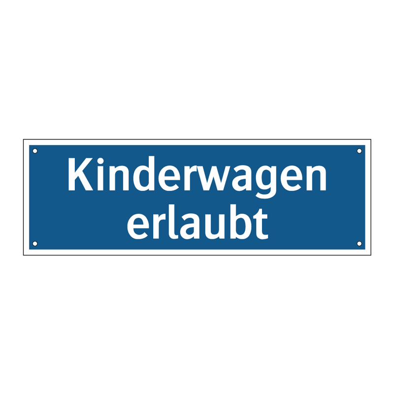 Kinderwagen erlaubt