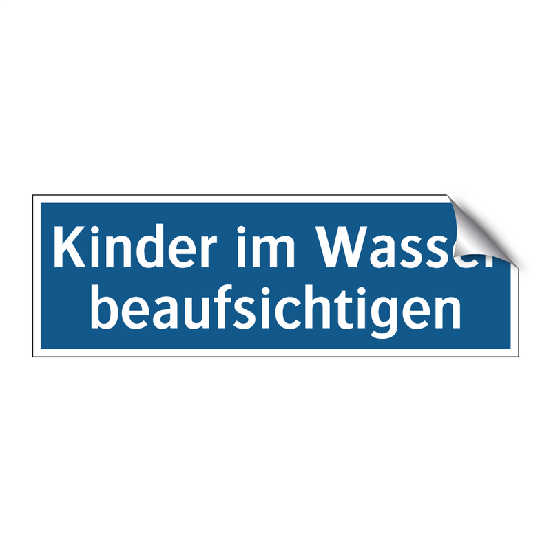 Kinder im Wasser beaufsichtigen