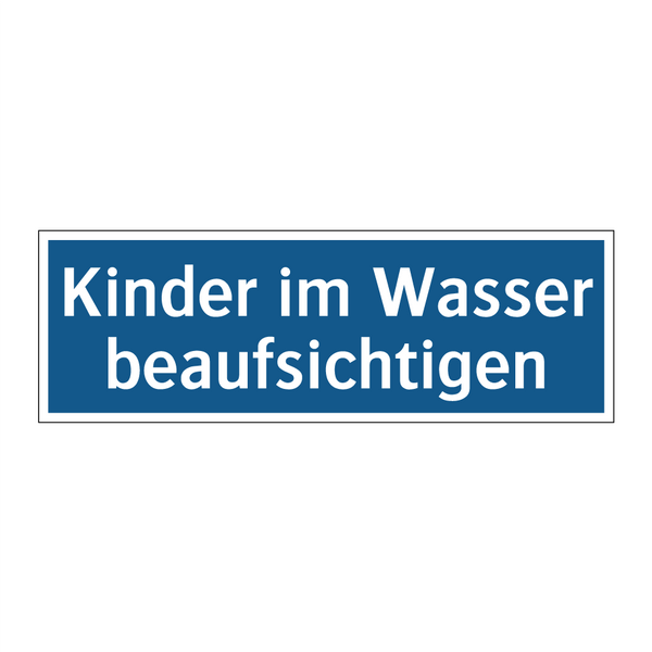 Kinder im Wasser beaufsichtigen