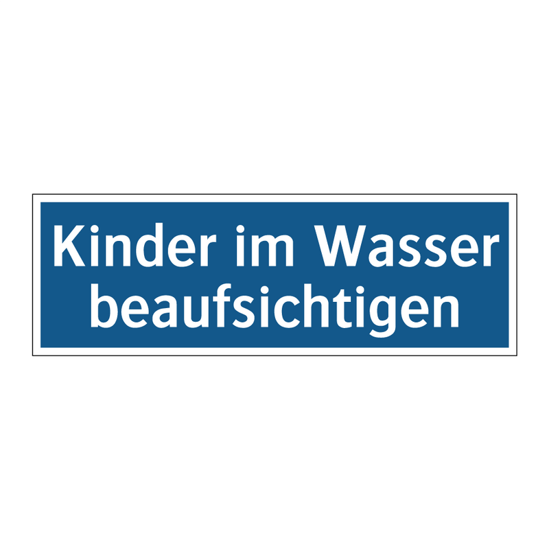 Kinder im Wasser beaufsichtigen