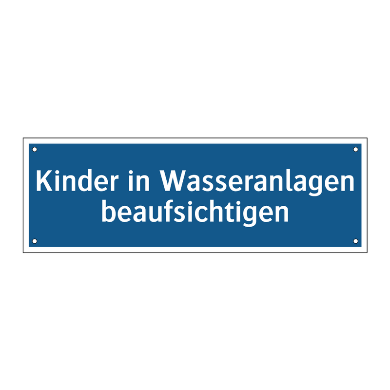 Kinder in Wasseranlagen beaufsichtigen