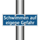 Schwimmen auf eigene Gefahr