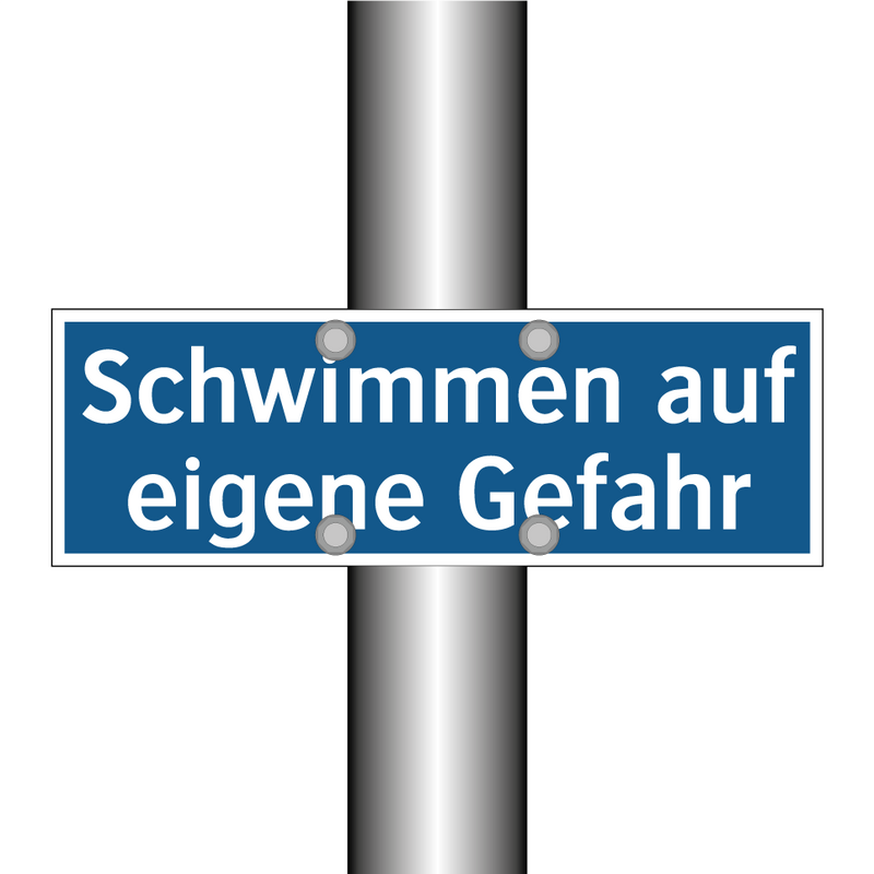 Schwimmen auf eigene Gefahr