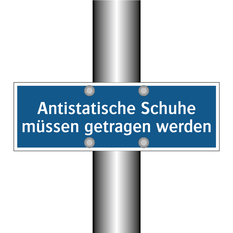 Antistatische Schuhe müssen getragen werden
