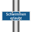 Schwimmen erlaubt