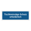 Tischkreissäge-Schutz erforderlich