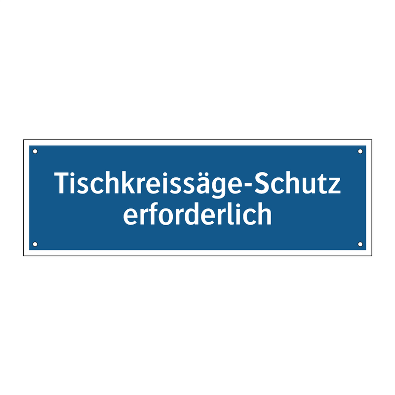 Tischkreissäge-Schutz erforderlich