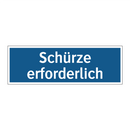 Schürze erforderlich