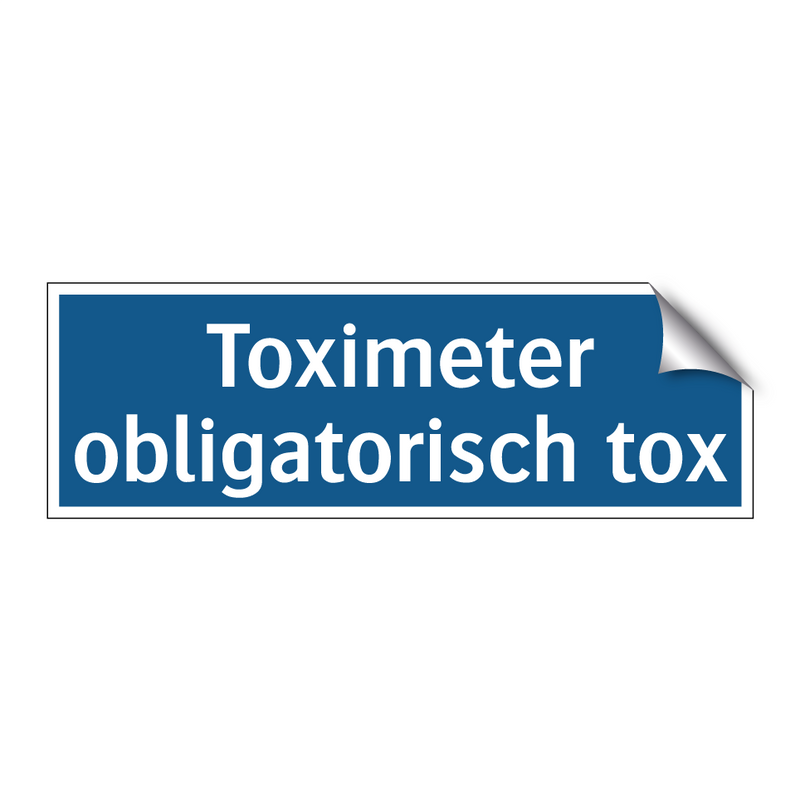 Toximeter obligatorisch tox