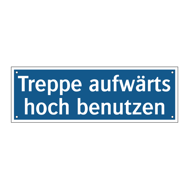 Treppe aufwärts hoch benutzen
