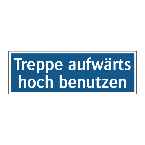 Treppe aufwärts hoch benutzen