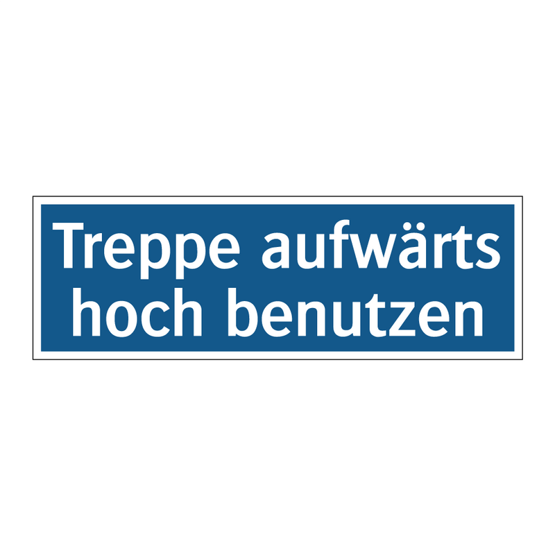 Treppe aufwärts hoch benutzen