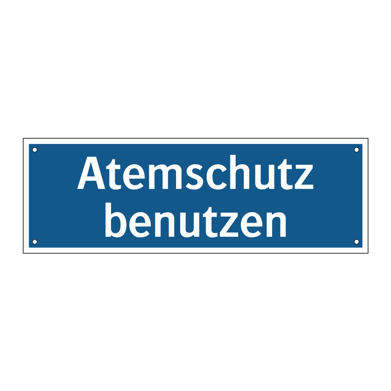 Atemschutz benutzen