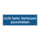 Licht beim Verlassen ausschalten