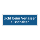 Licht beim Verlassen ausschalten