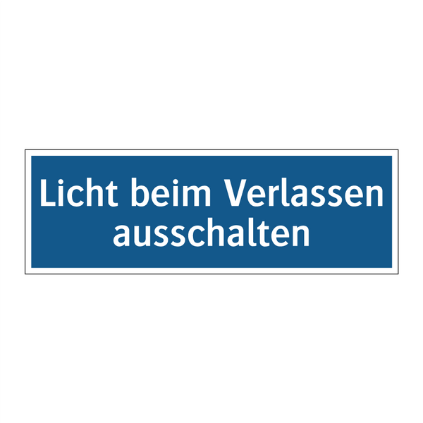 Licht beim Verlassen ausschalten