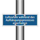 Luftzufuhr während des Aufhängungsprozesses einschalten