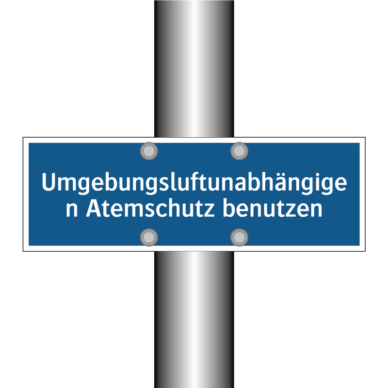 Umgebungsluftunabhängigen Atemschutz benutzen