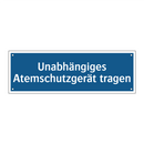 Unabhängiges Atemschutzgerät tragen