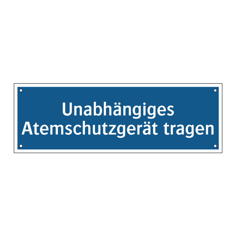 Unabhängiges Atemschutzgerät tragen