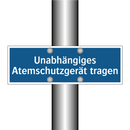 Unabhängiges Atemschutzgerät tragen