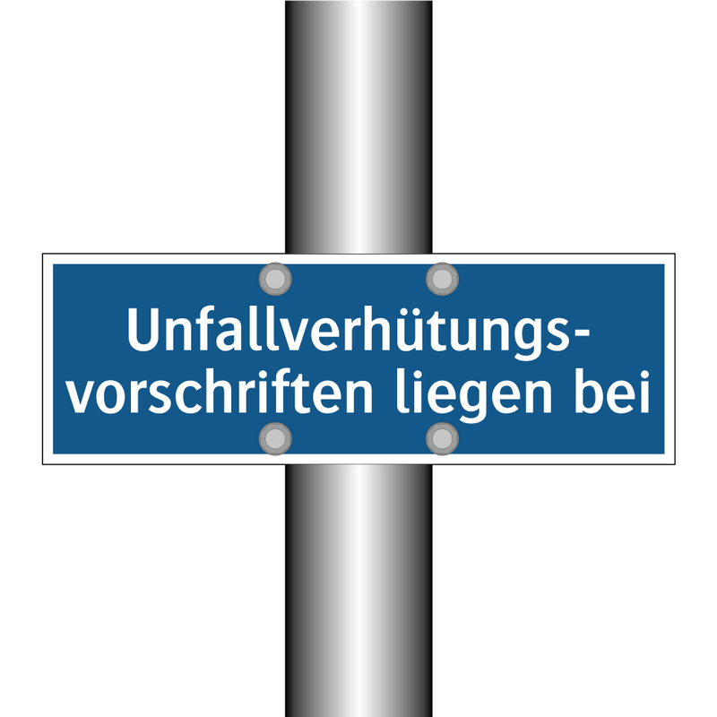 Unfallverhütungs- vorschriften liegen bei