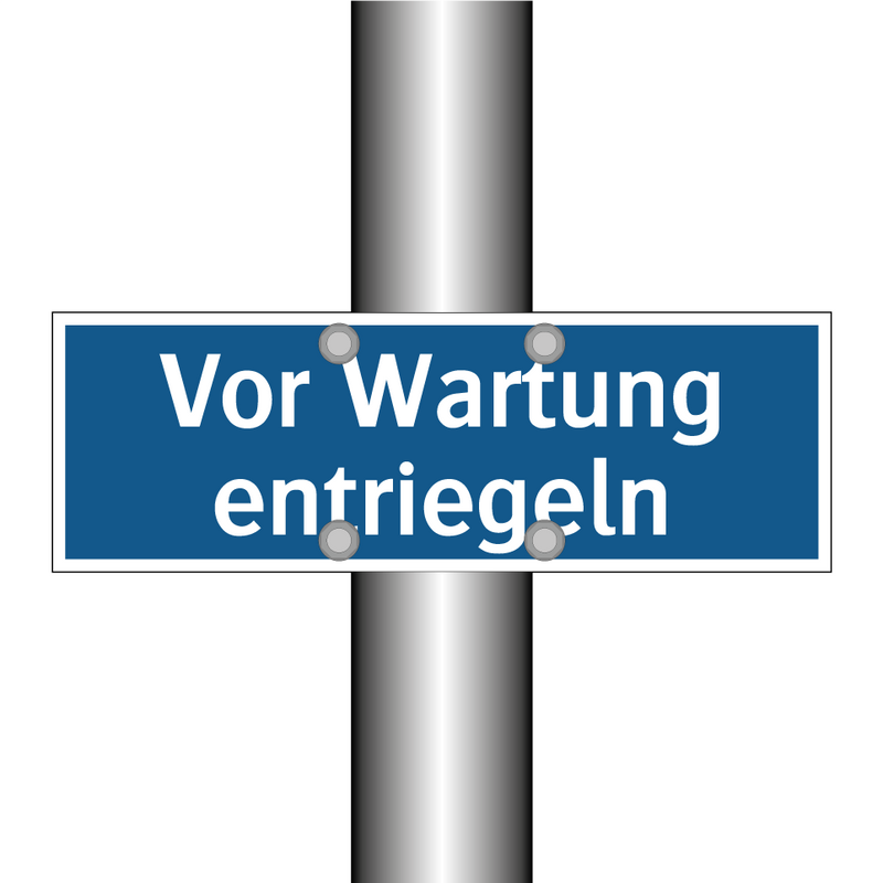 Vor Wartung entriegeln