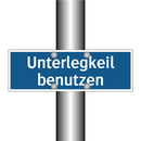 Unterlegkeil benutzen