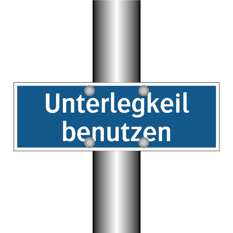 Unterlegkeil benutzen