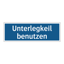 Unterlegkeil benutzen