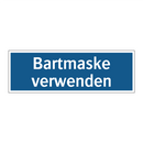 Bartmaske verwenden