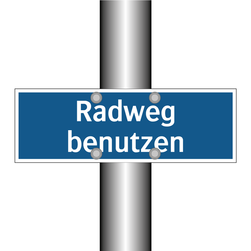 Radweg benutzen