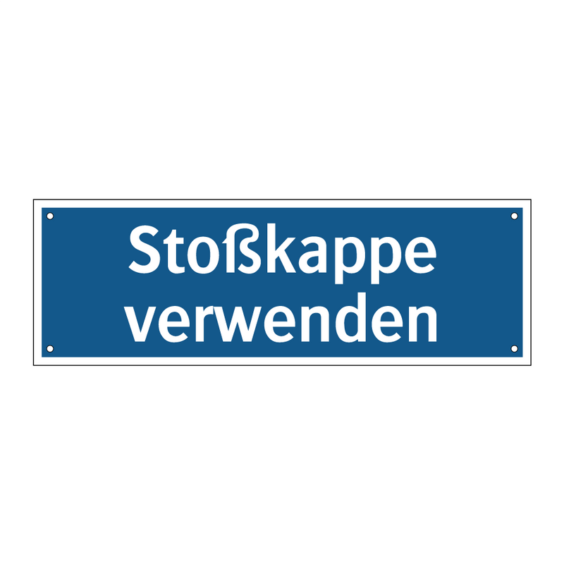 Stoßkappe verwenden