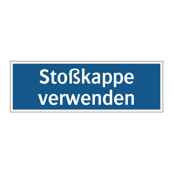 Stoßkappe verwenden