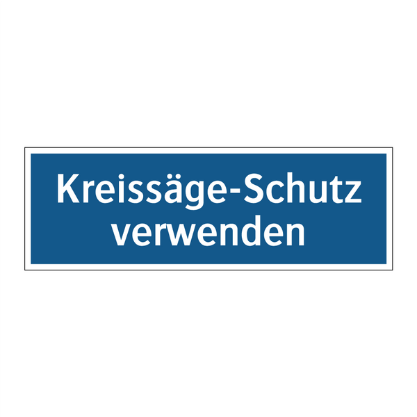 Kreissäge-Schutz verwenden