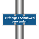 Leitfähiges Schuhwerk verwenden