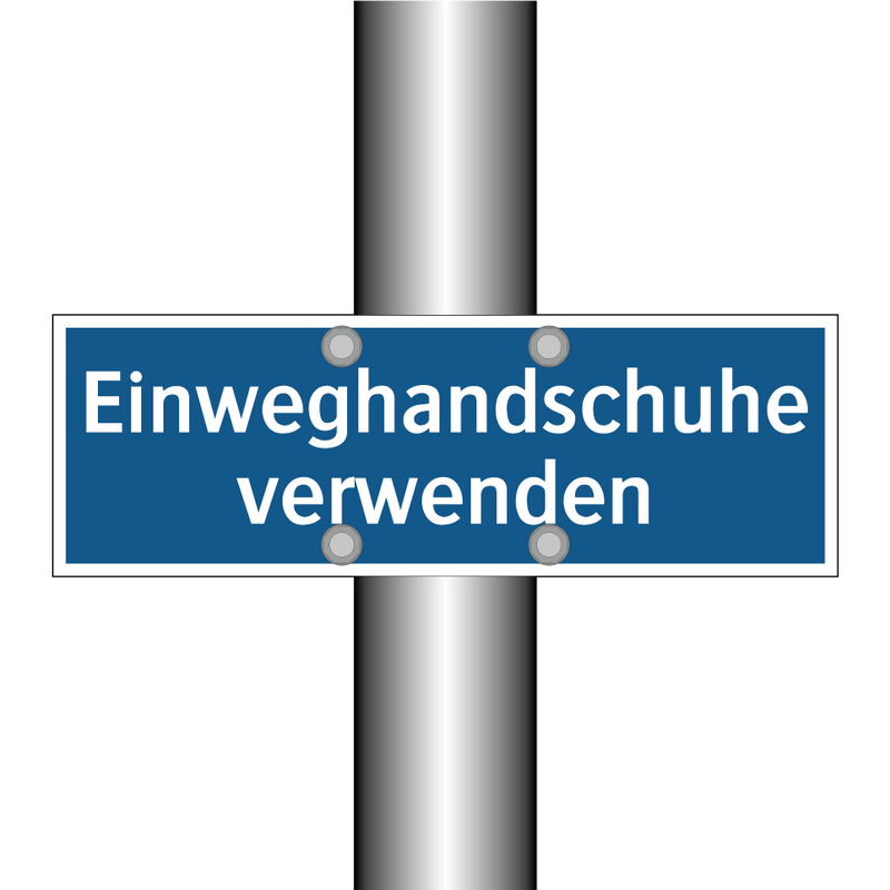 Einweghandschuhe verwenden