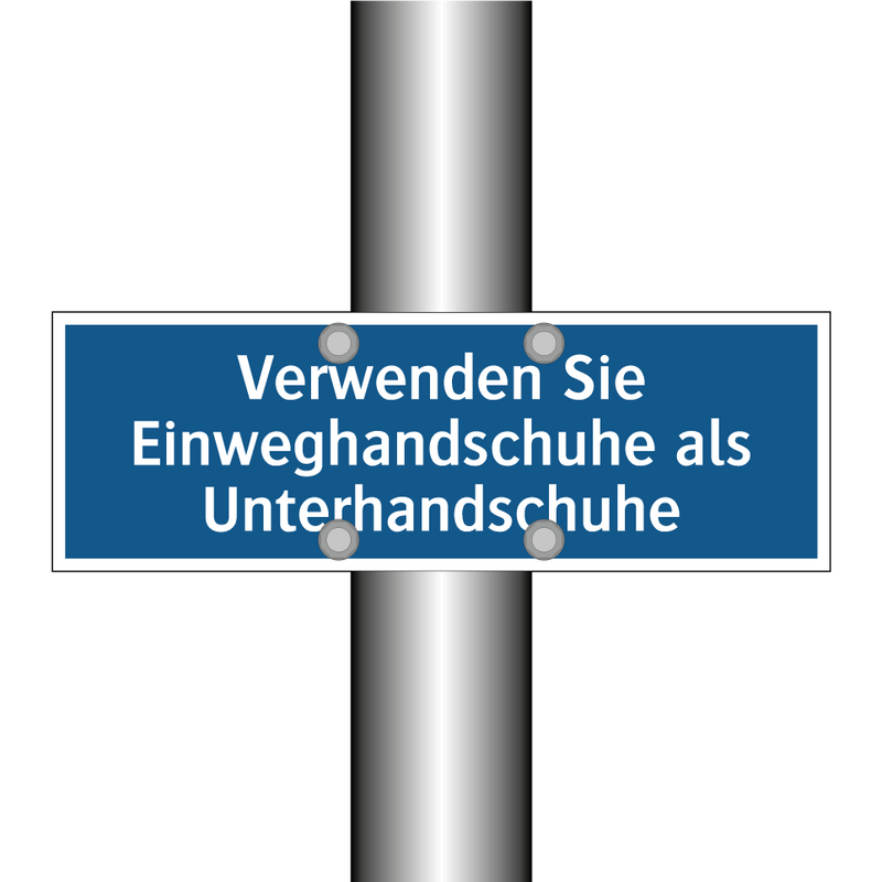 Verwenden Sie Einweghandschuhe als Unterhandschuhe