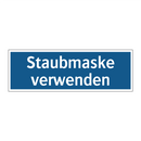 Staubmaske verwenden