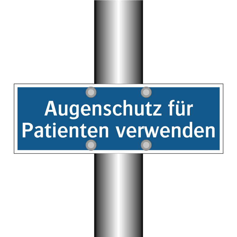 Augenschutz für Patienten verwenden