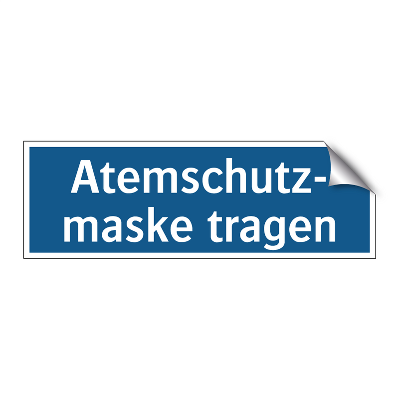 Atemschutz- maske tragen
