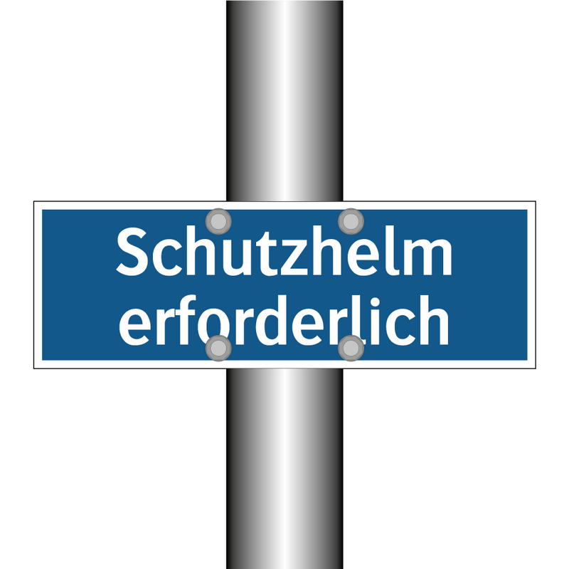 Schutzhelm erforderlich